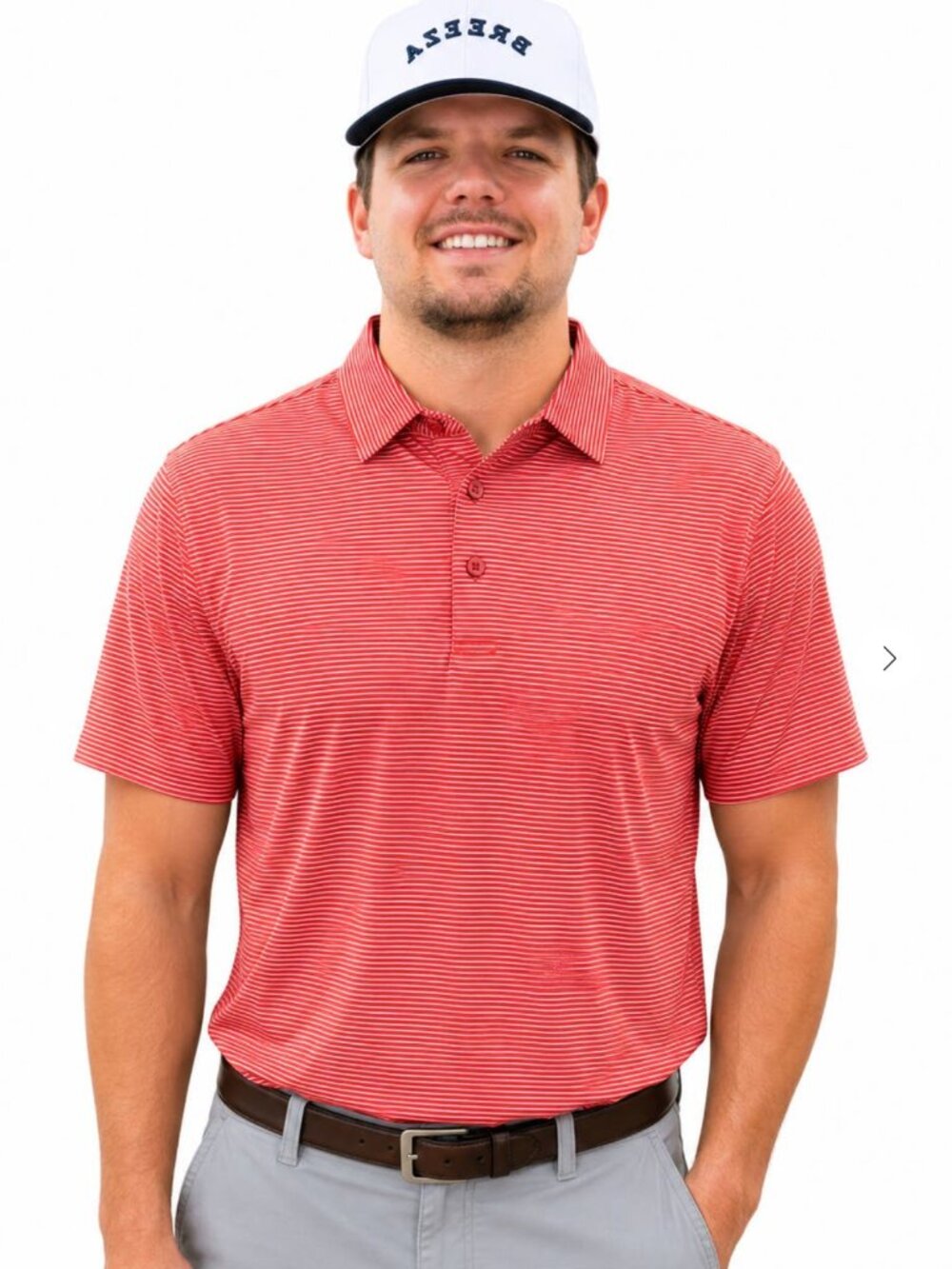 Red Stripe Polo